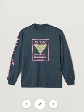Maui and Sons Rising Sun Long‎ Sleeved Shirt | In XL, Storm | NWT